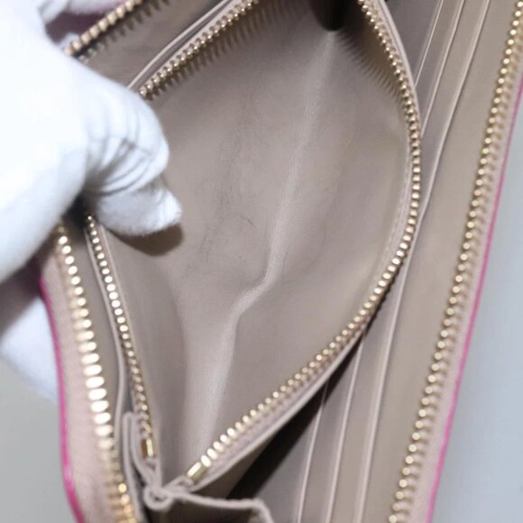 LOEWE Anagram Wallet Leather Pink Auth am7936 - Picture 15 of 16